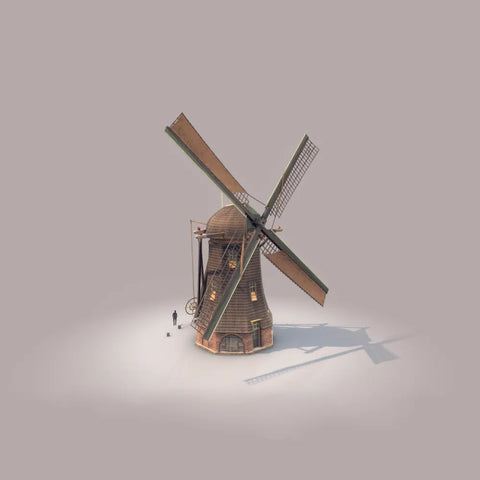 Holland Windmill-3d model-Nvanc